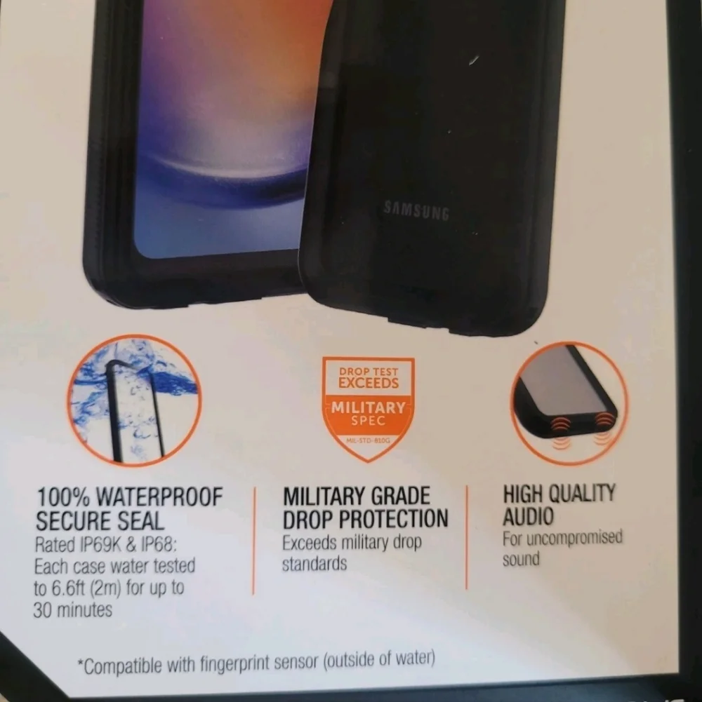 Body Glove Samsung Galaxy A25 5G Tidal 100% Waterproof Black Cellphone Case NEW